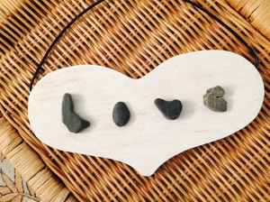 I found these rocks on a beach in Maine after George was diagnosed the first time with melanoma over 10 years ago. 